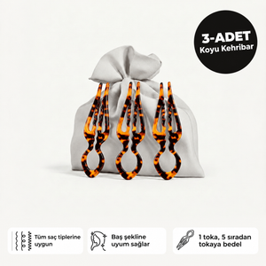 Fransız Kemik Toka (Koyu Kehribar)