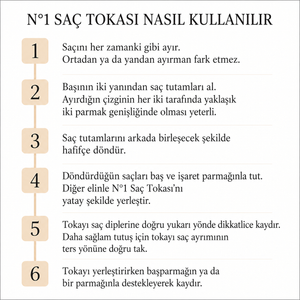 3'lü No1 French Saç Tokası LiyaHair