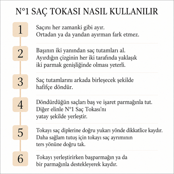 3'lü No1 French Saç Tokası LiyaHair