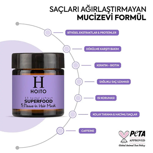 Hoito Superfood Saç Bakım Kremi (100 ml) LiyaHair